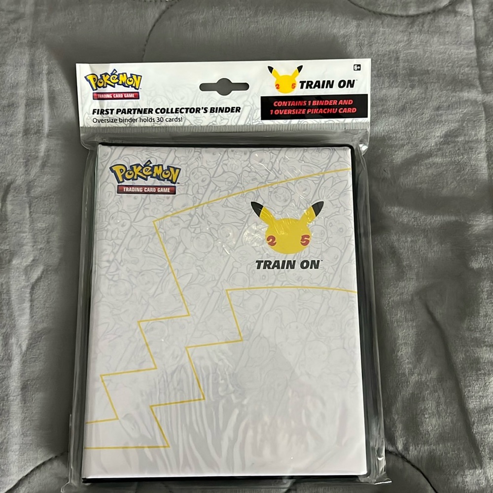 Pokemon 25 Binder and Pikachu